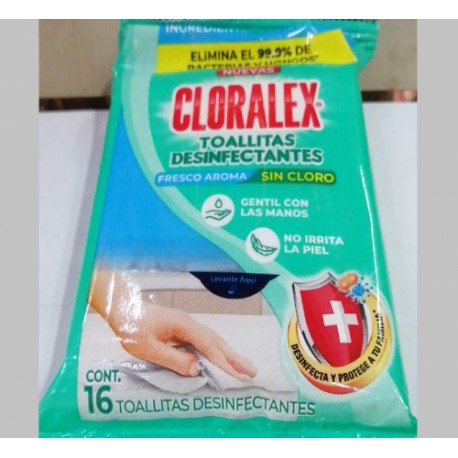 TOALLITAS DESINFECTANTES CLORALEX